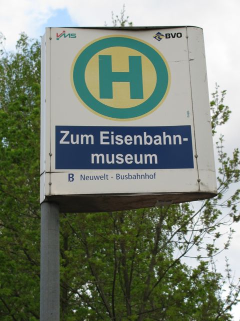 "Zum Eisenbahnmuseum" Photo by Andrea Groh, all rights reserved
