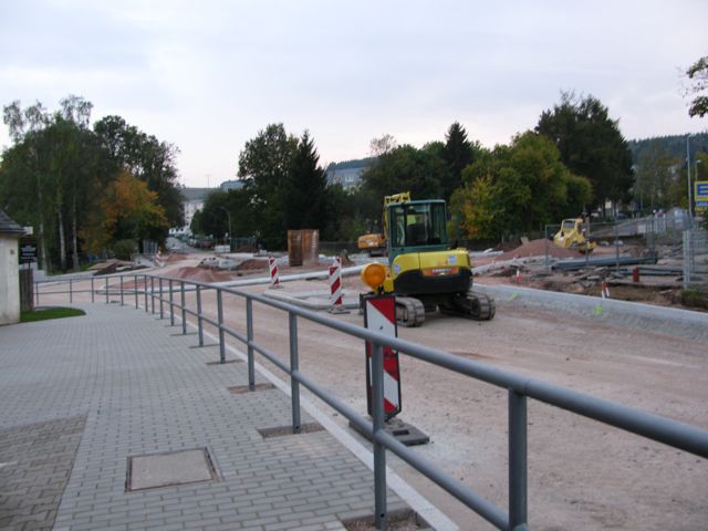 Bauarbeiten Kreisverkehr Heide