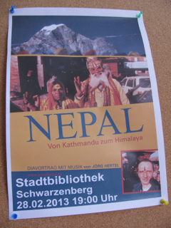 Diavortrag Nepal, mit Musik