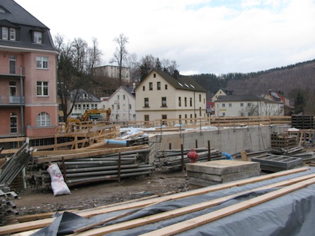 Baustelle Egermannbrücke Schwarzenberg